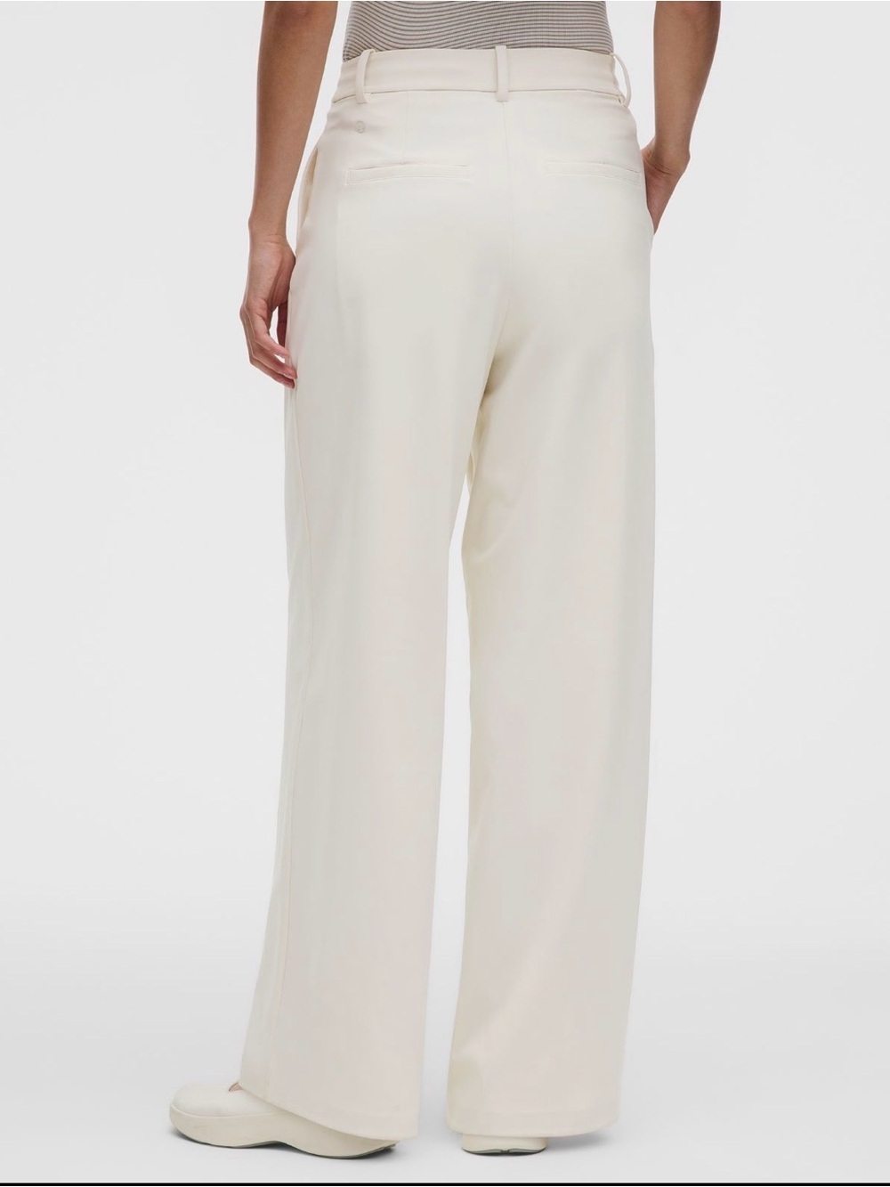 lululemon NWT Medium Daydrift High-Rise Wide-Leg Trousers Ivory - Picture 2 of 7